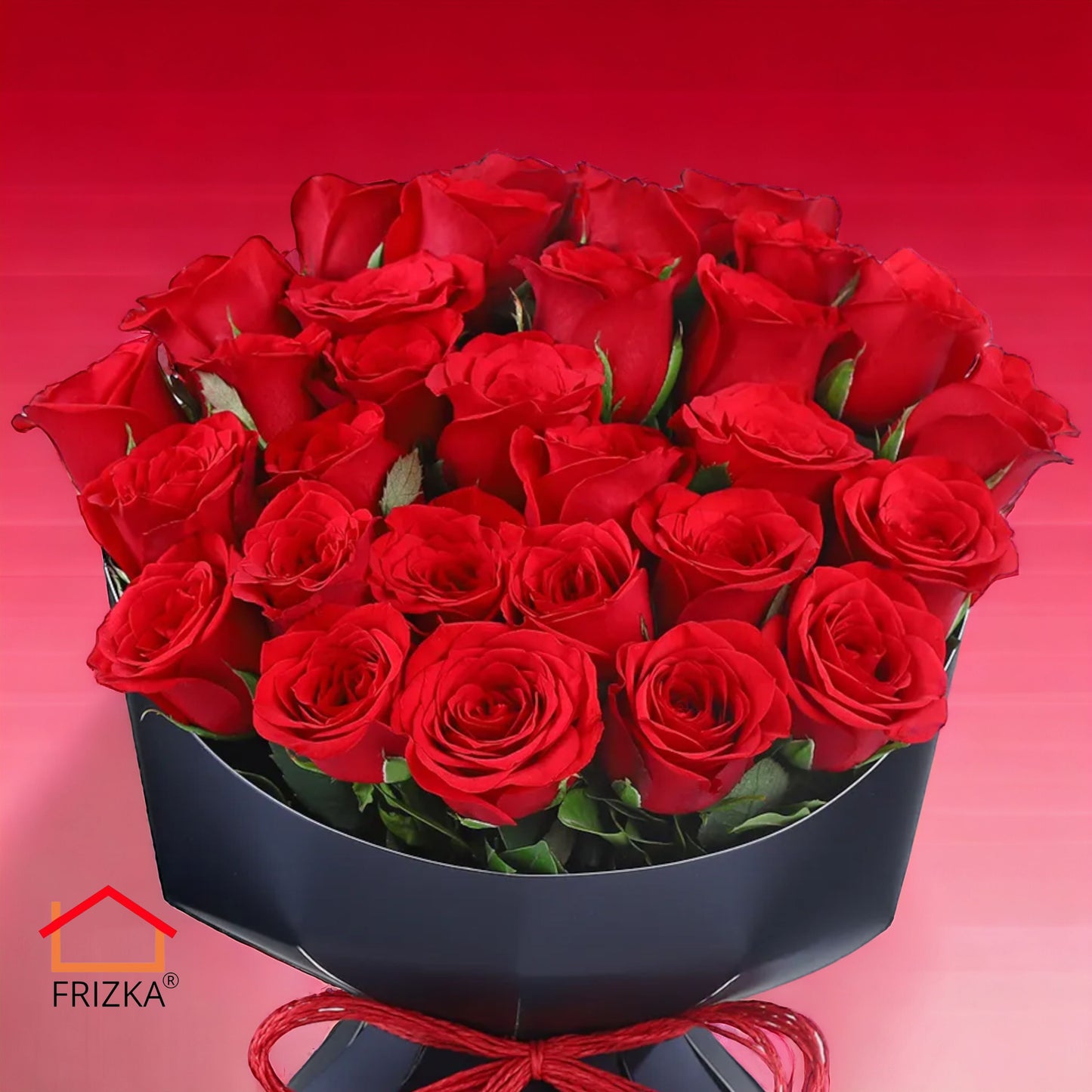 Frizka Red Roses Arrangements : 30 Roses