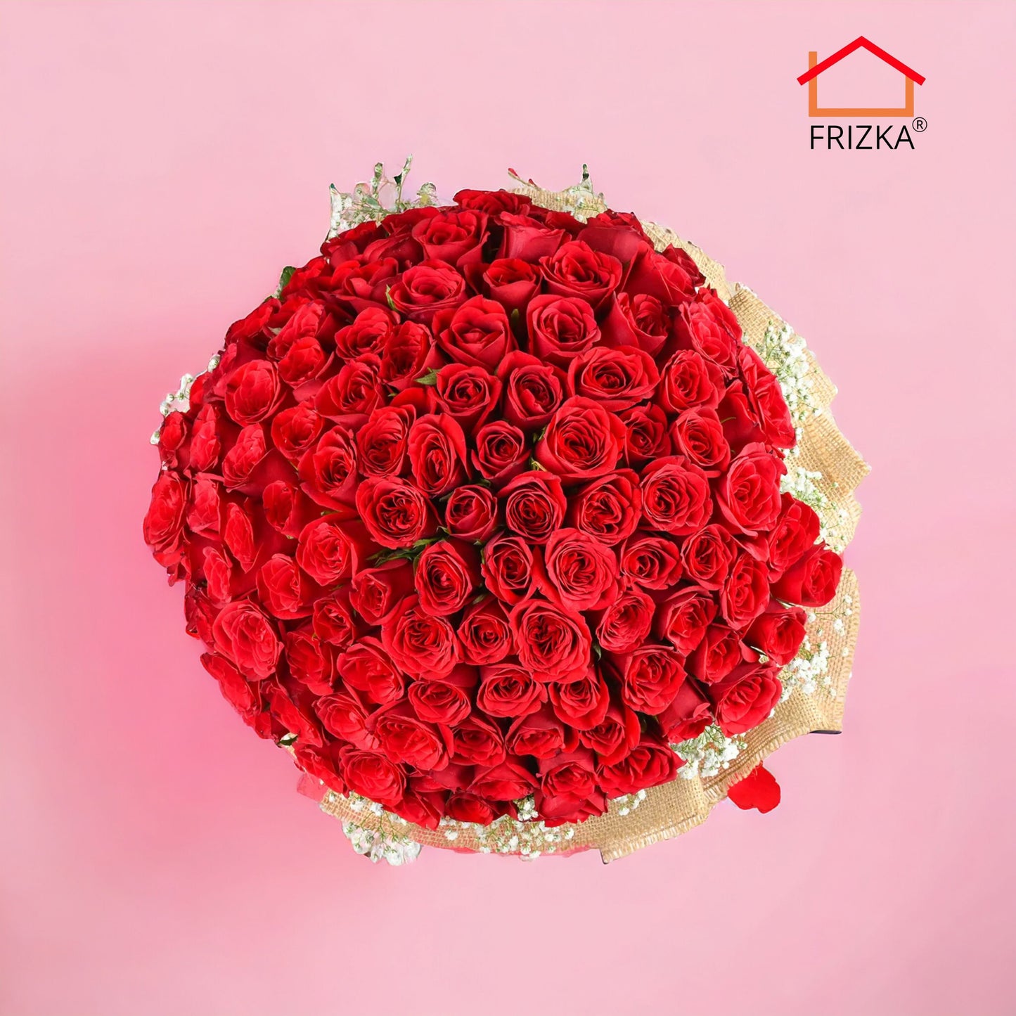 Frizka Bouquet of 100 Roses