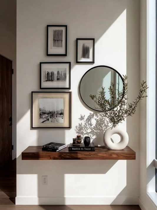 Complete Entryway Wall Set  All 7 pieces  styled for a 5 ft × 10 ft wall, ready to hang