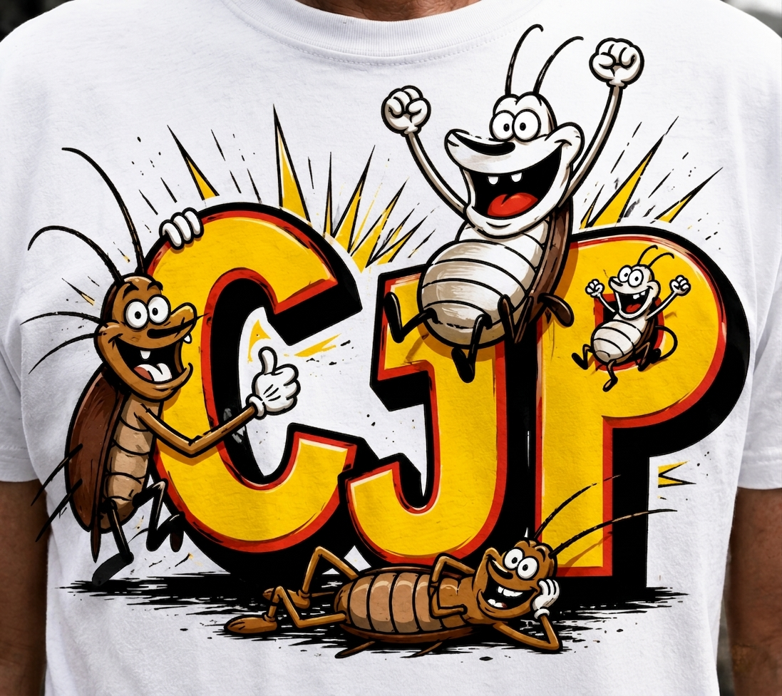 Cockroach Janta Party Graphic Tee – Funny Desi Statement T-Shirt by Frizka