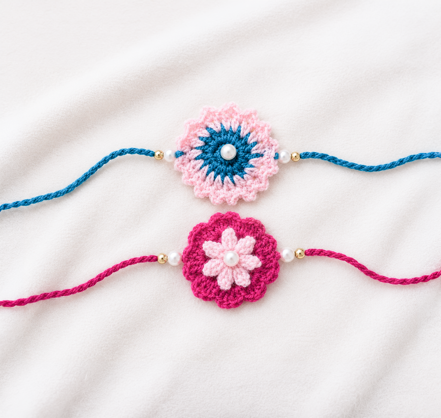 Blush Bloom Rakhi (Set of 2)