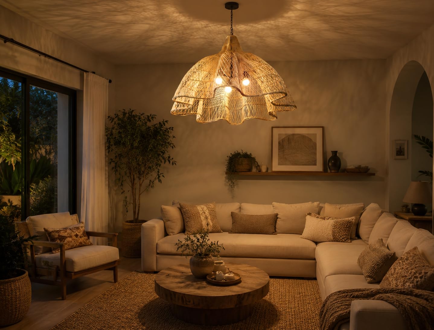 Ceiling Flower Pendant Light