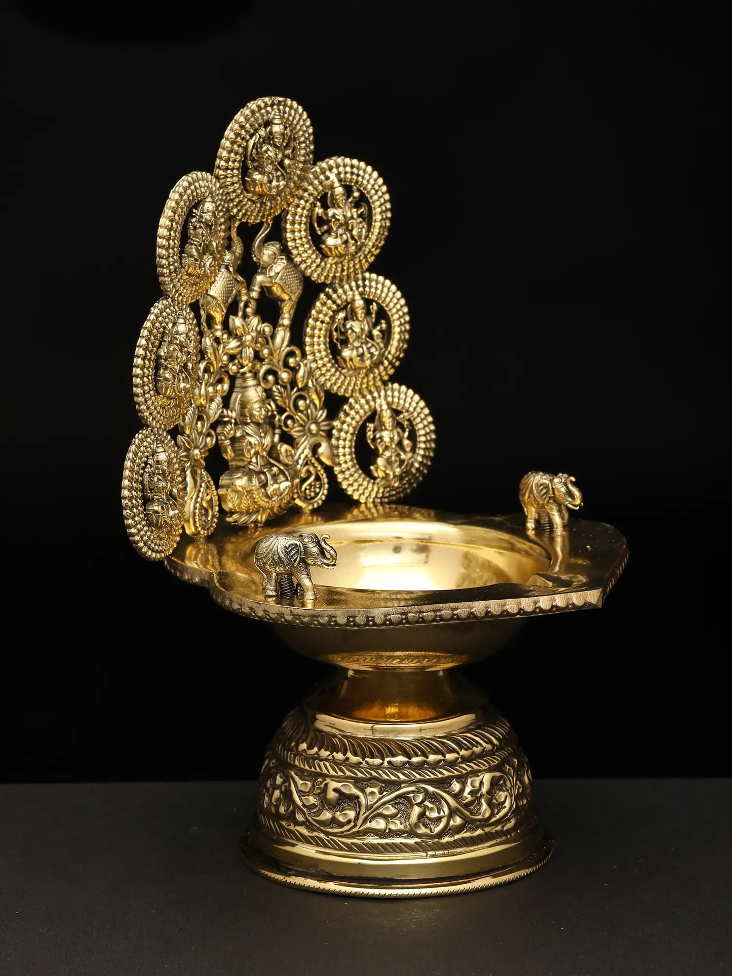 Ashtalakshmi Lamp in Brass | Handmade | Made In India