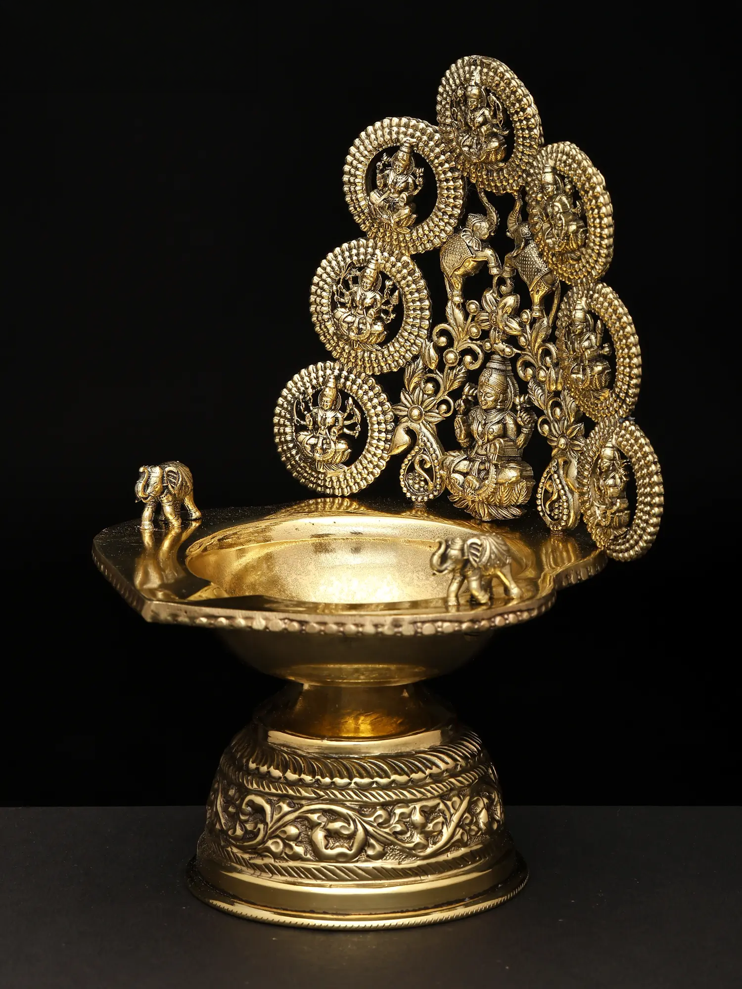 Ashtalakshmi Lamp in Brass | Handmade | Made In India