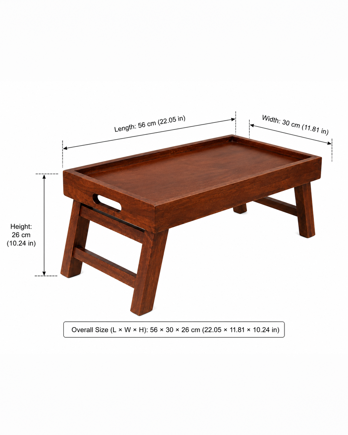 Mango Wood Foldable Breakfast Table