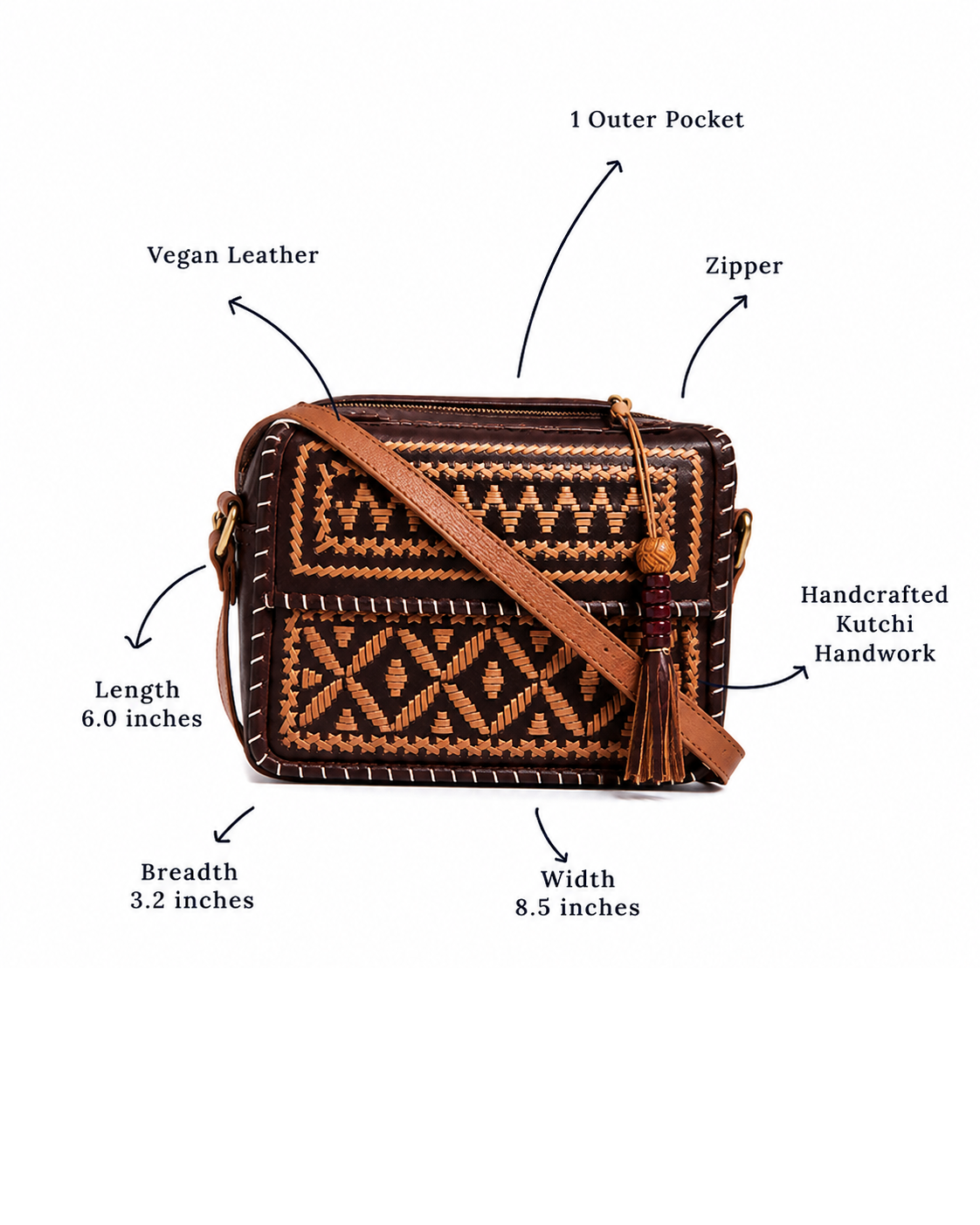 Handcrafted Leather Crossbody Bag