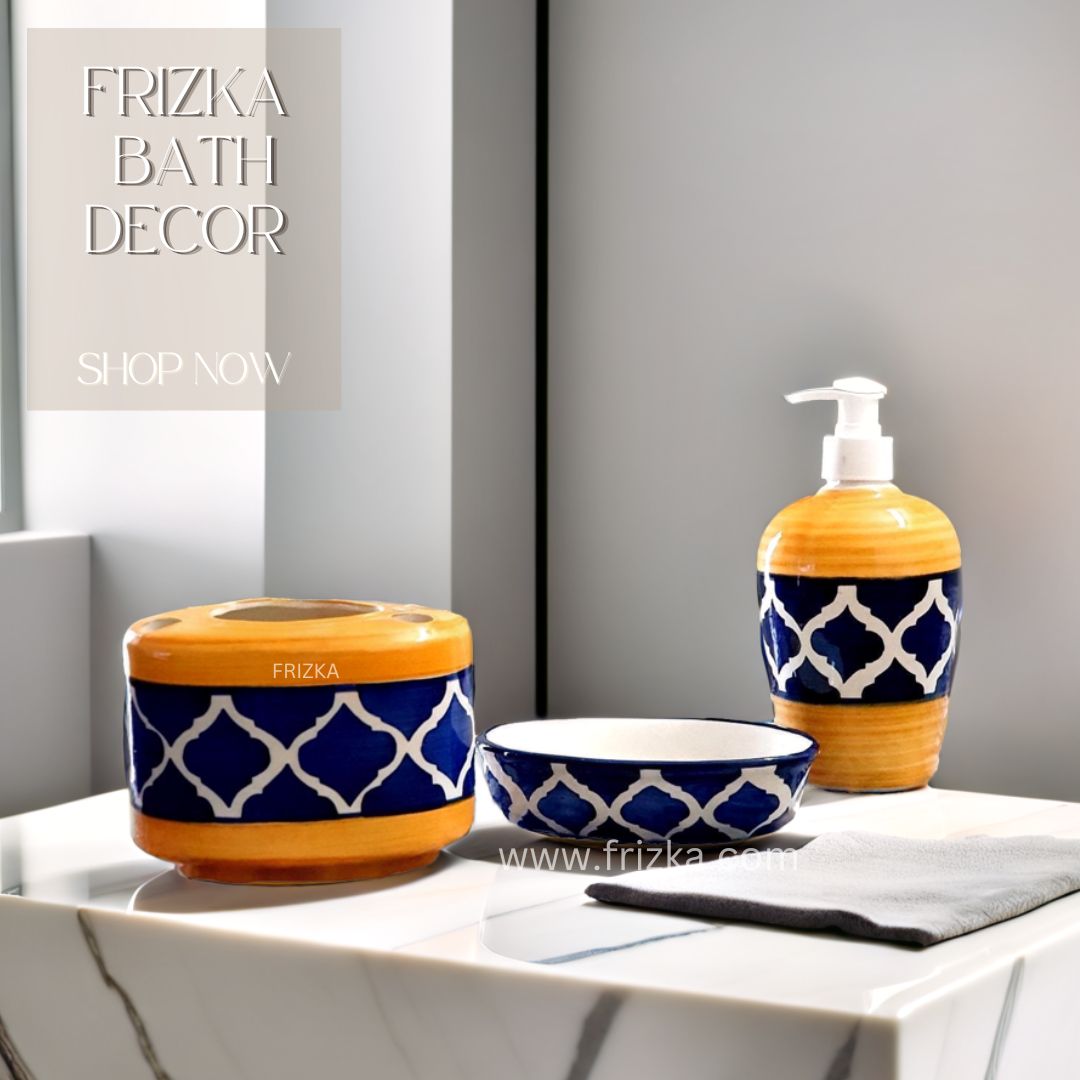 Frizka Ceramic Bath Decor Set