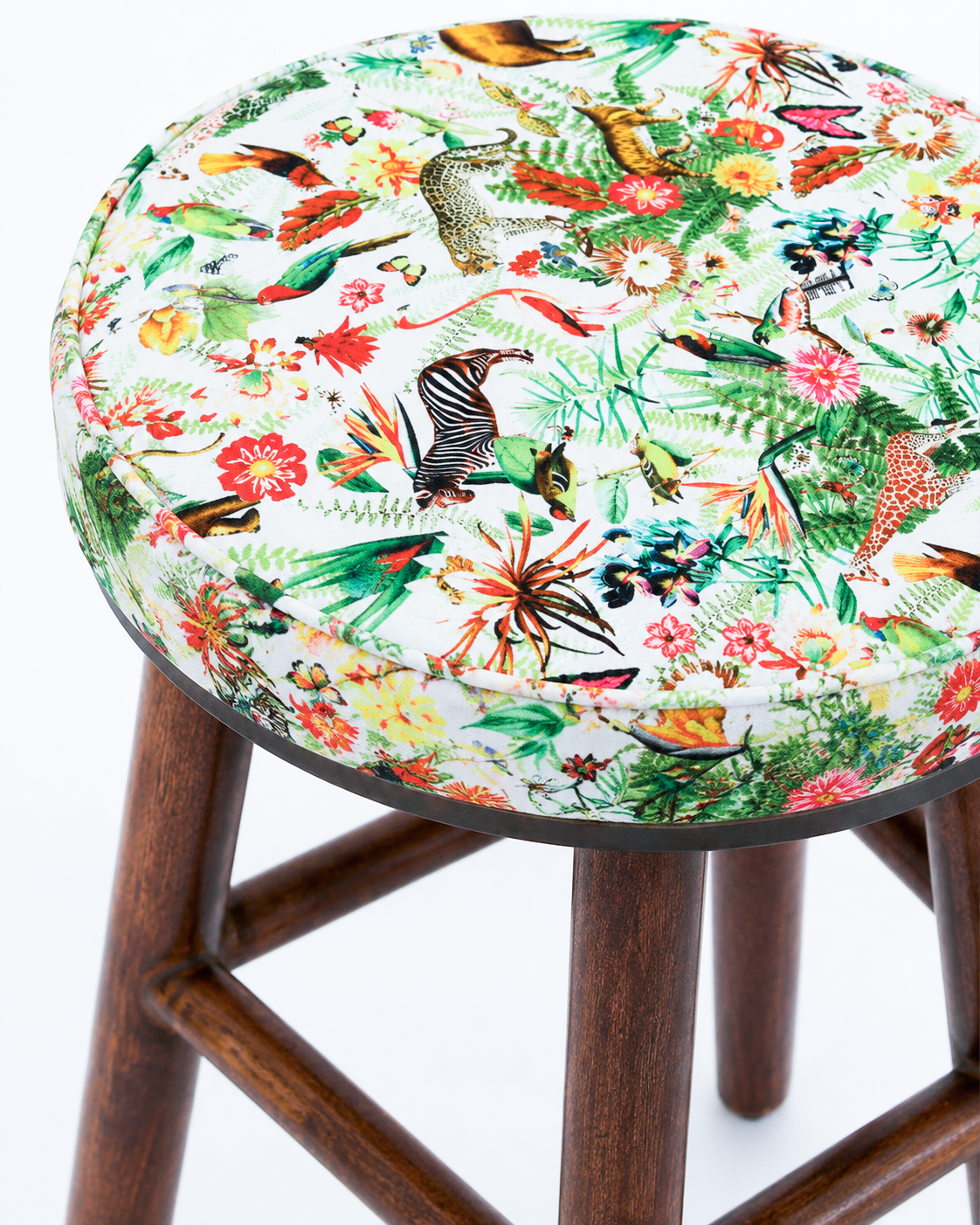 English Café Stool - Wildlife Theme