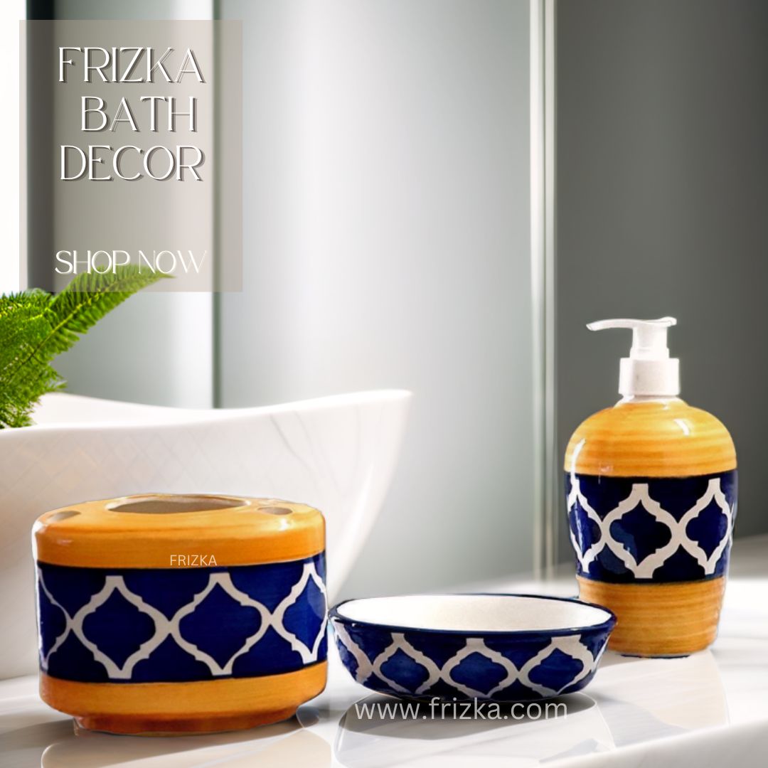 Frizka Ceramic Bath Decor Set