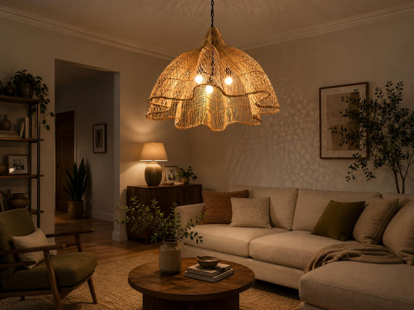 Ceiling Flower Pendant Light