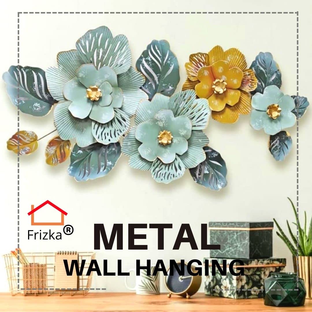 MODERN LOOK FLOWERS METAL WALL ART