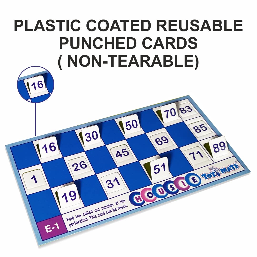 Housie Board Board Game - 144 Reusable Folding Cards,Tambola