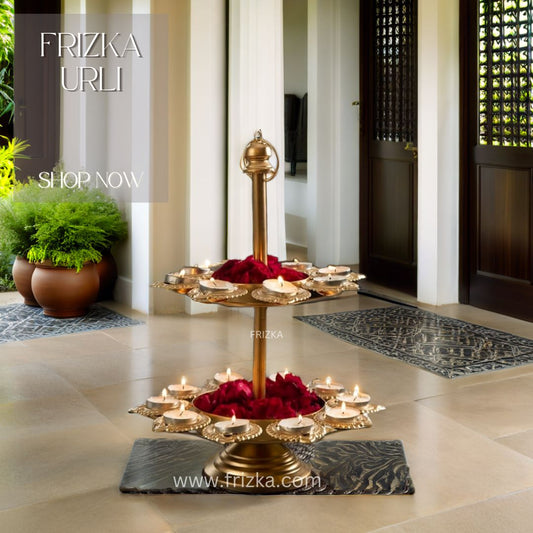 Frizka Festive Diya Urli Two Tier