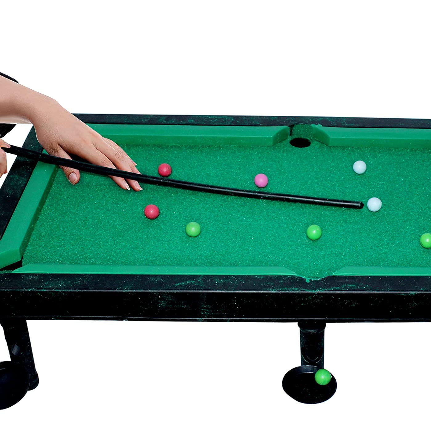 Pool Game Snooker Table for Kids with Cues Sticks and Balls