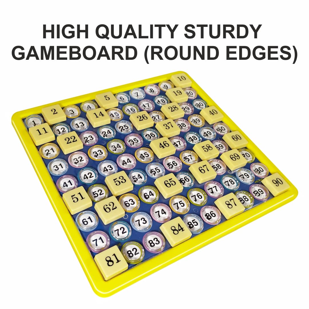 Housie Board Board Game - 144 Reusable Folding Cards,Tambola