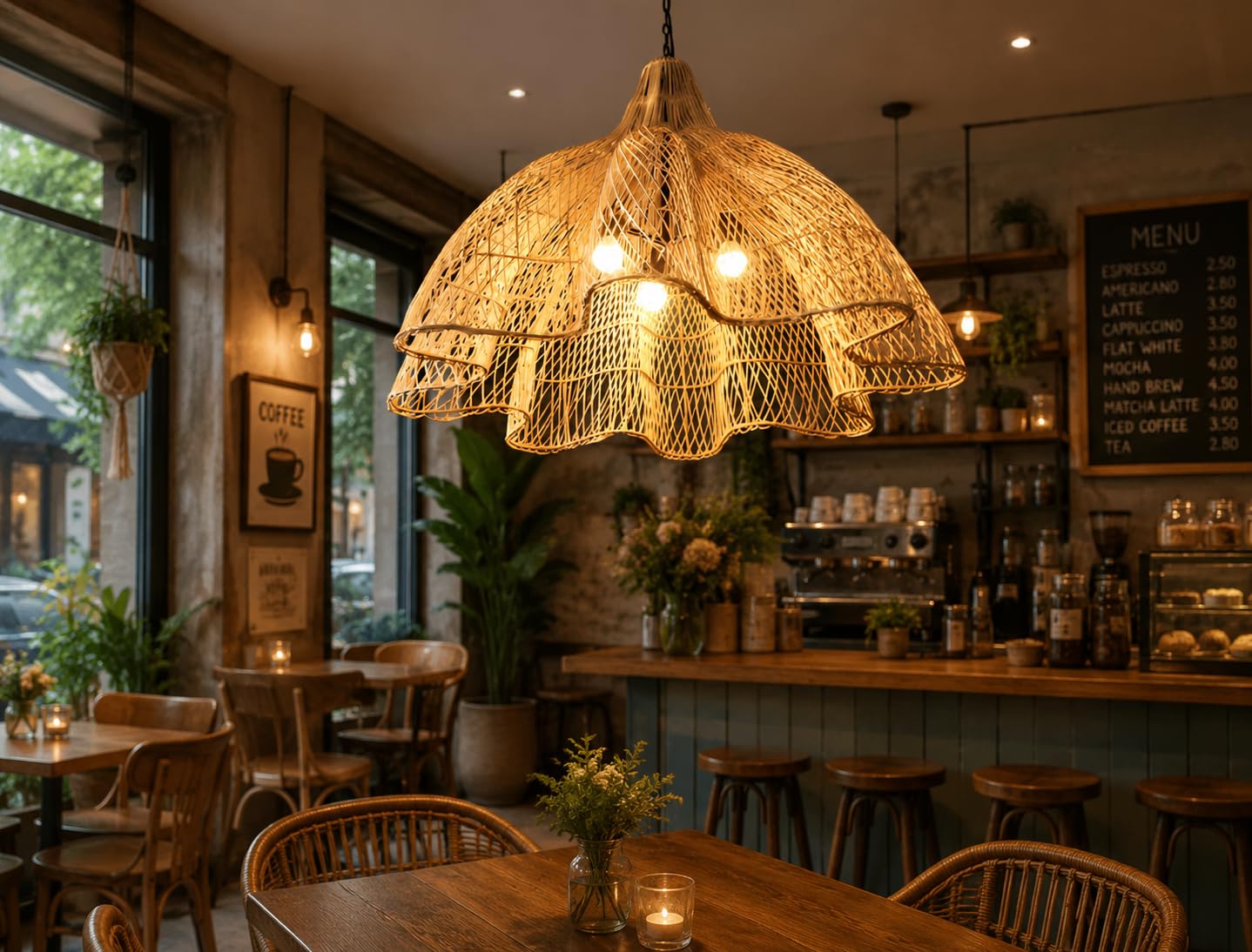 Ceiling Flower Pendant Light