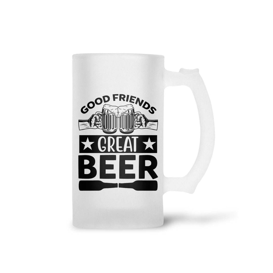 Frosted Beer Mug/Glass - Gift for Husband Father Friends on Birthday (Pack of 1)