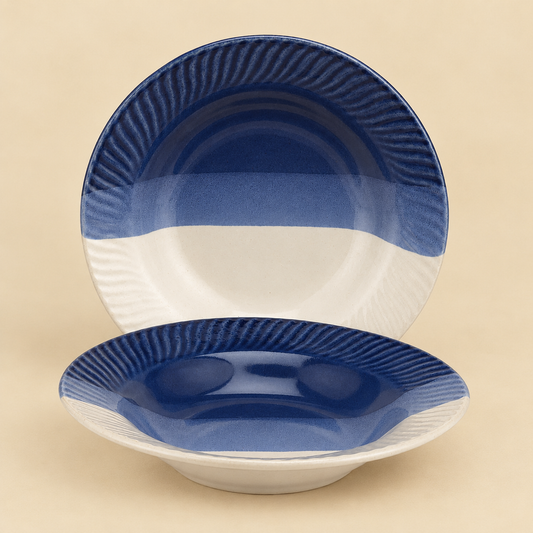 Coastal Blue Pasta Plate