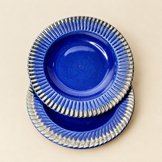 Pasta Plate Blue (Set of 2)