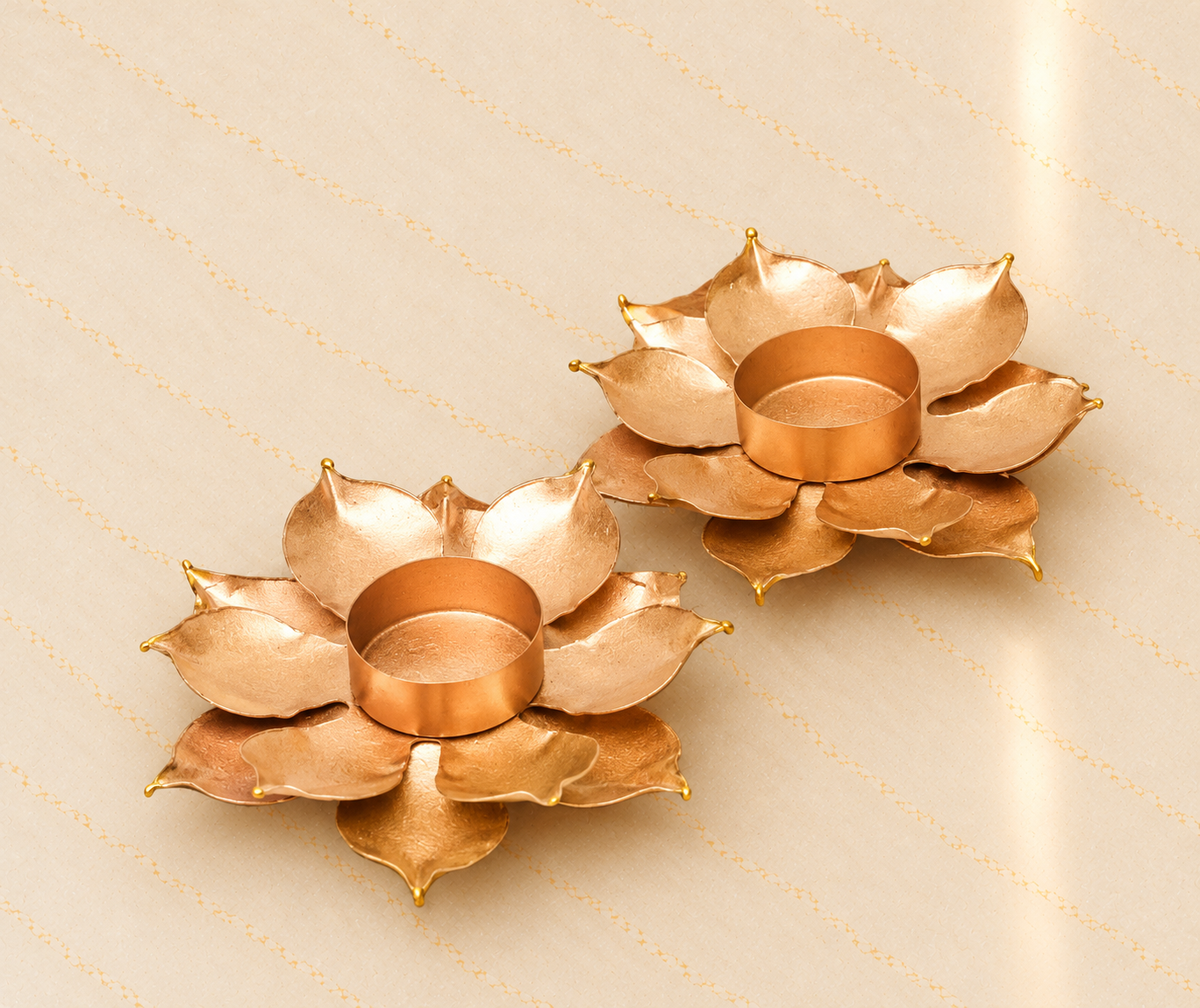 Metallic Diyas – Set of 4