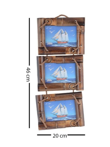 Wooden Photo Frame Set of 3 (Wall Hanging)