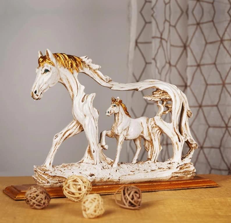 Horse with Baby Horse Showpiece for Good luck