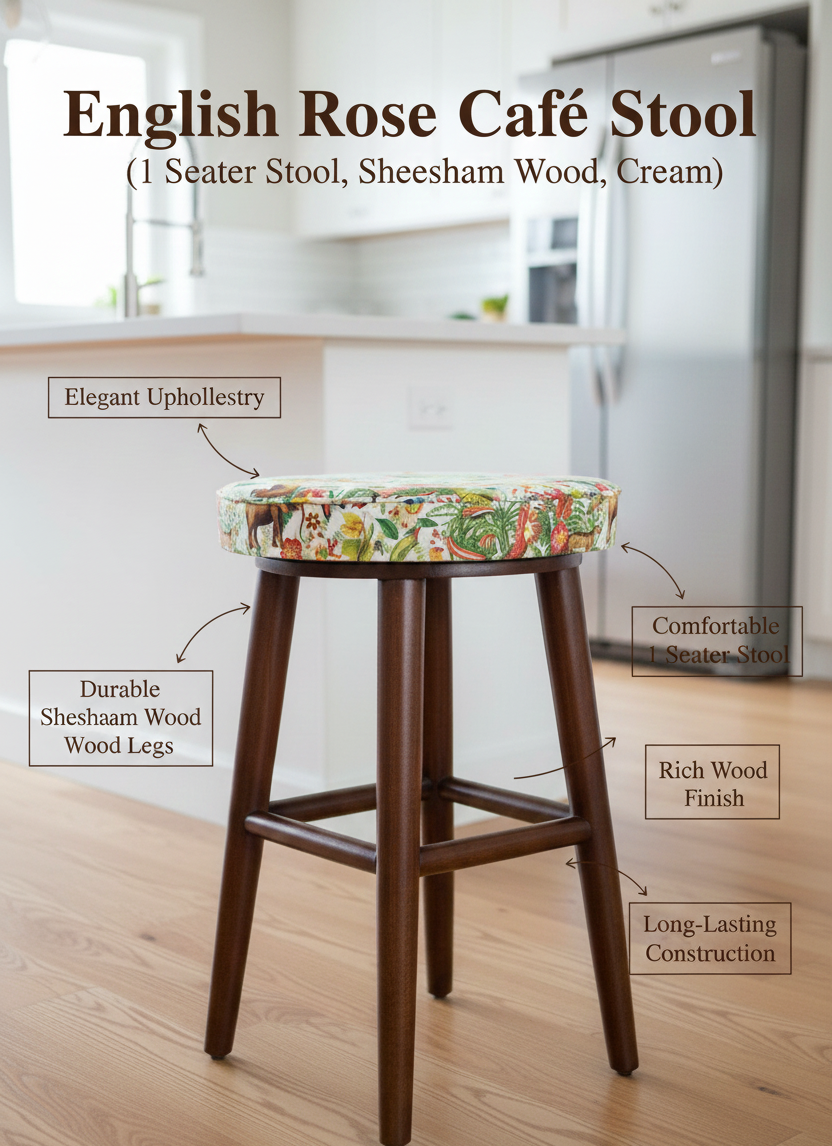 English Rose Café Stool