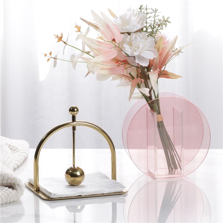 Gold Metallic Weighted Napkin Holder