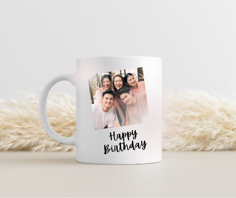 Birthday Personalized Mug and Flower Arrangements