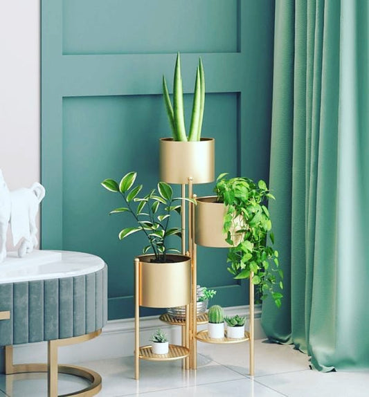 Flower Pot Stand with Shelves