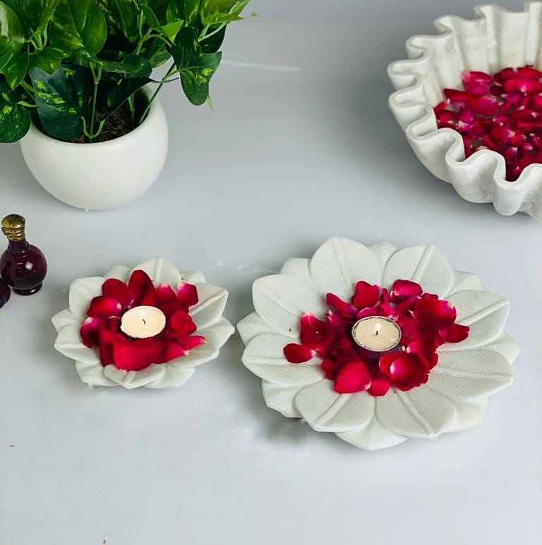 Floral Marble Urli