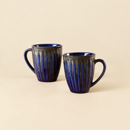 Dual Color Ceramic Mug Set of 2