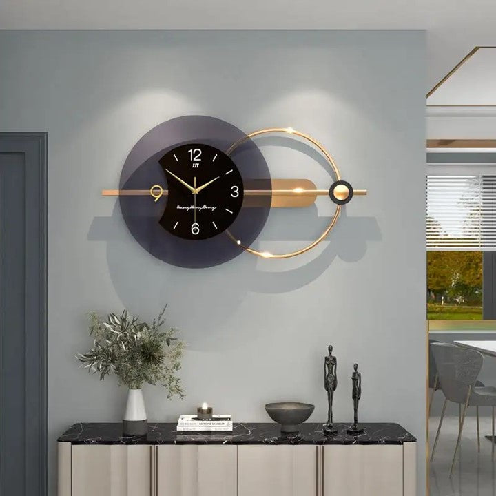 Metallic Large Wall Clock