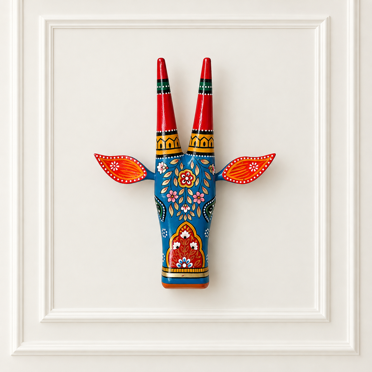 Blue Cow Wall Decor Hand painted (Single Pc)