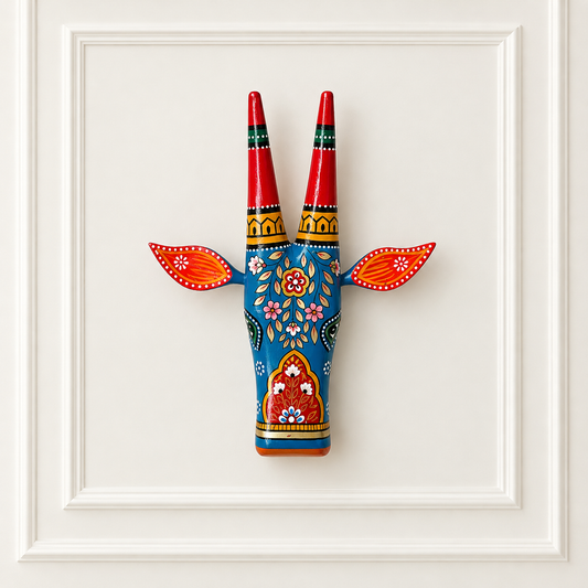 Blue Cow Wall Decor Hand painted (Single Pc)