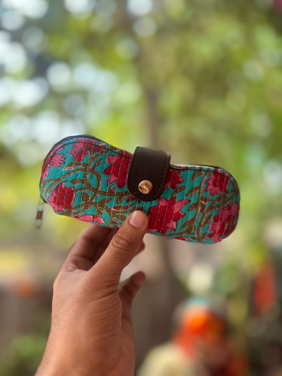 Hand Block Printed Fabric Spectacle Cover (Set of 5)