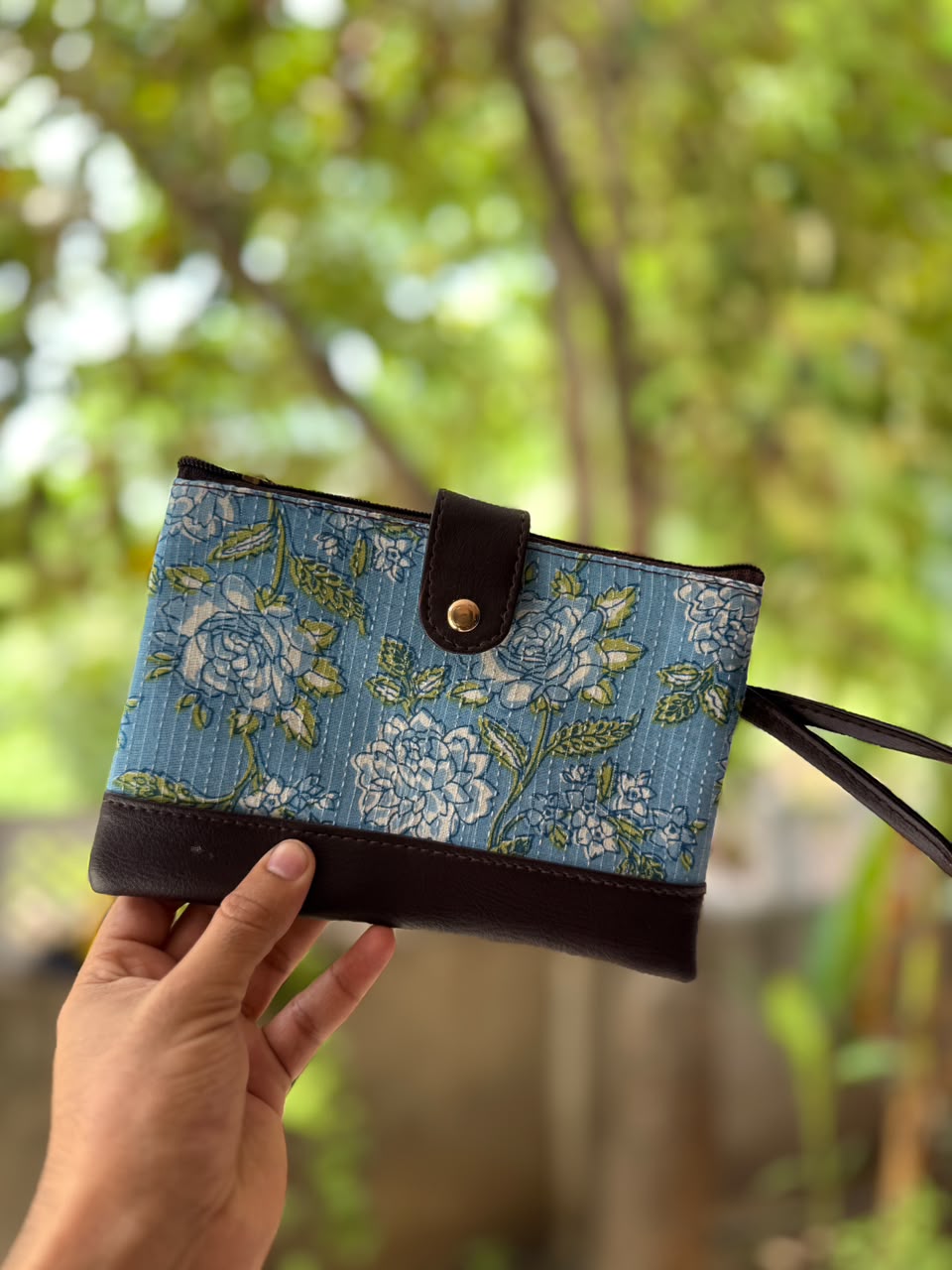 Stylish Printed Fabric Pouch (Assorted Set of 4)