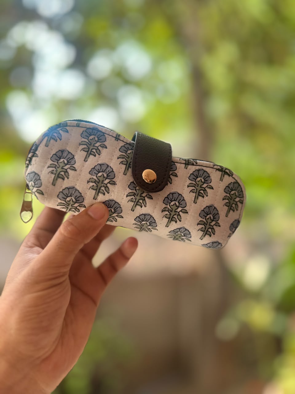 Hand Block Printed Fabric Spectacle Cover (Set of 5)