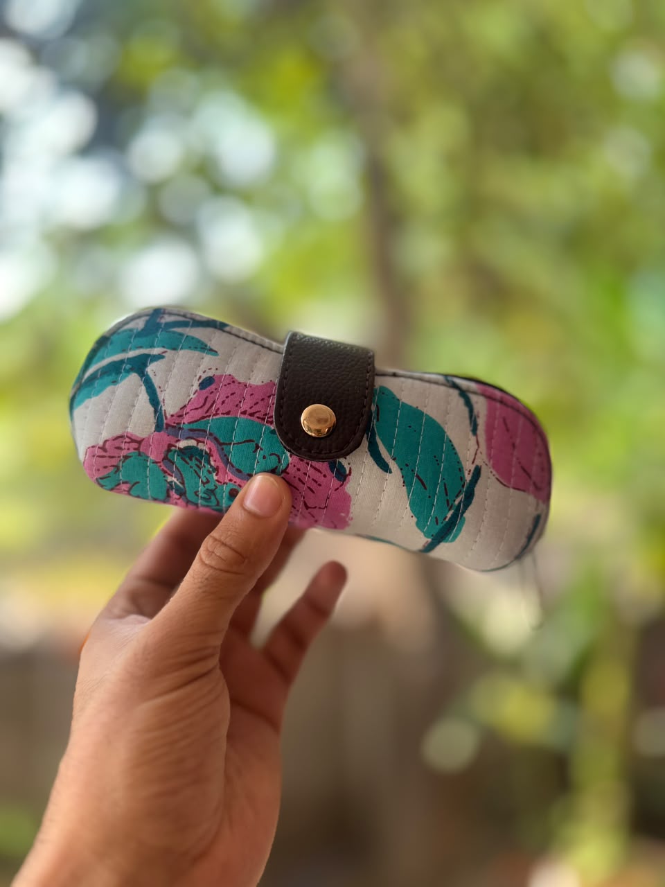 Hand Block Printed Fabric Spectacle Cover (Set of 5)