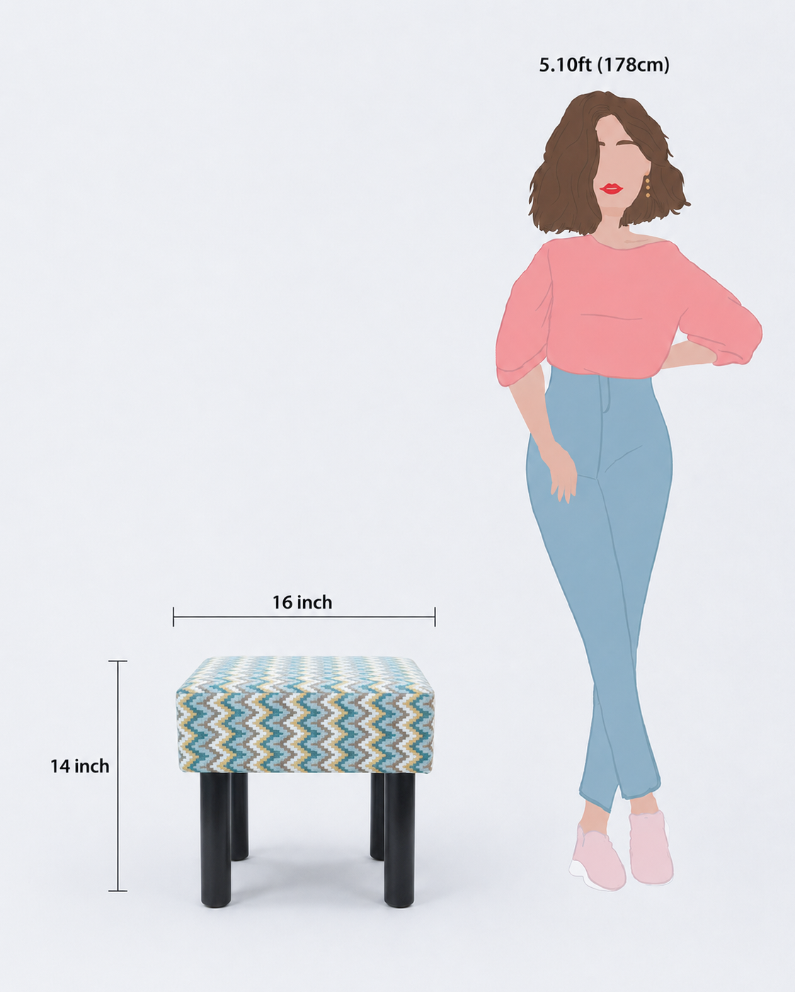 Geometric Design Footrest