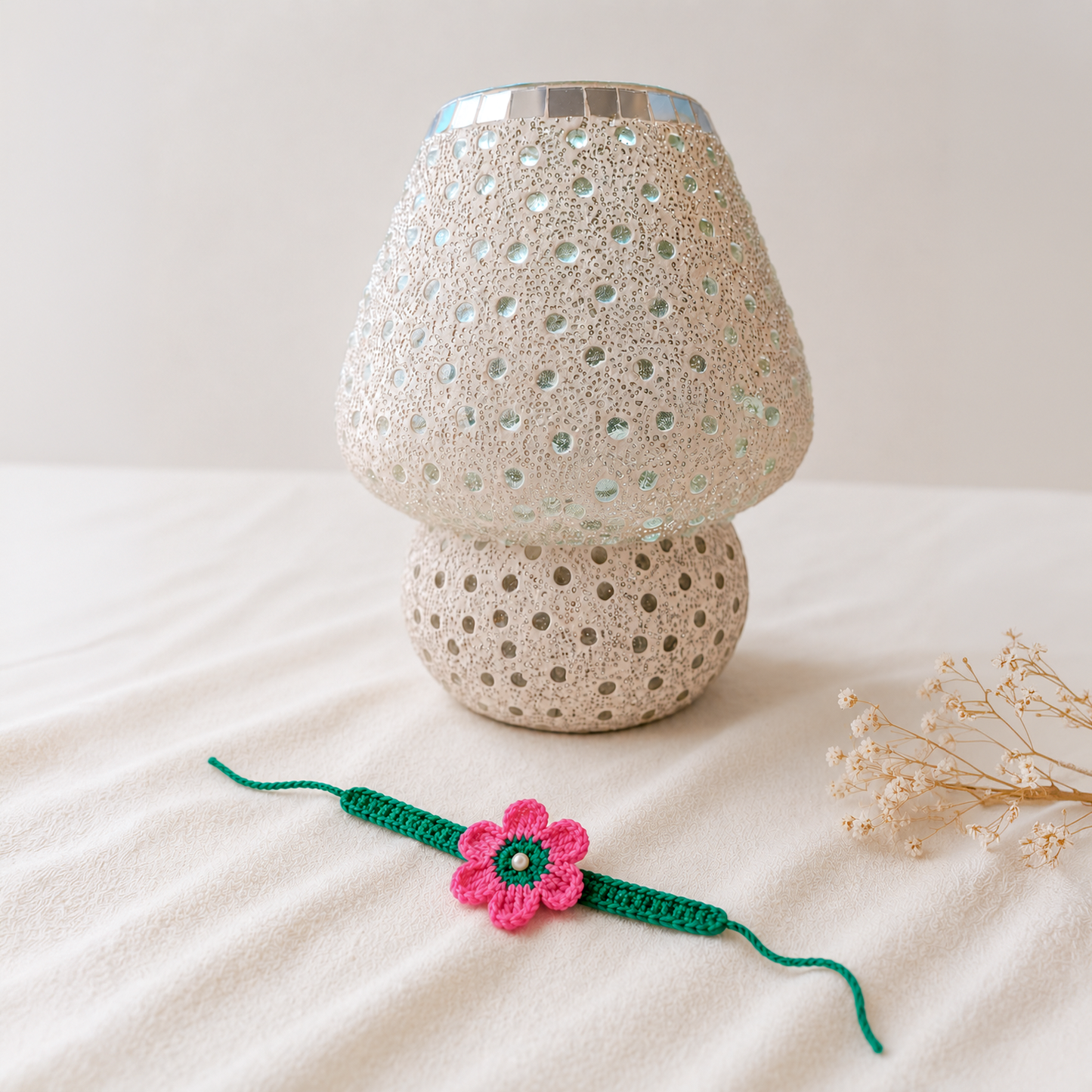 Decorative Table Lamp with Rakhi