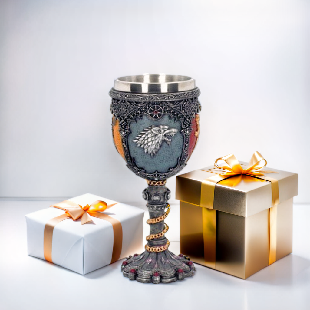 Frizka Game of Thrones 3D Beer Mug and Wine Glass Perfect for Your Game of Thrones Fan Friends